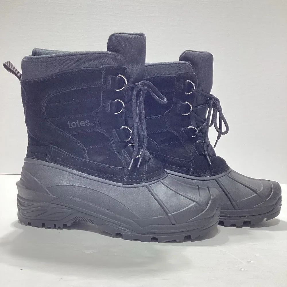 Totes Waterproof Lace Up Boots Size 11